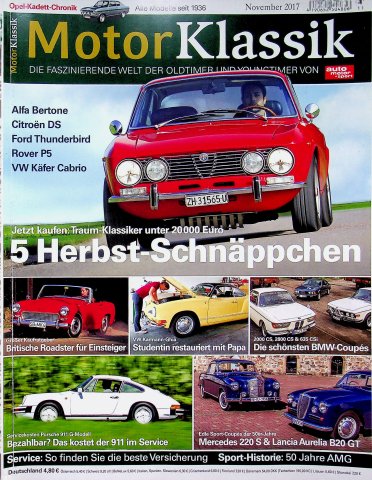 Deckblatt Motor Klassik (11/2017)